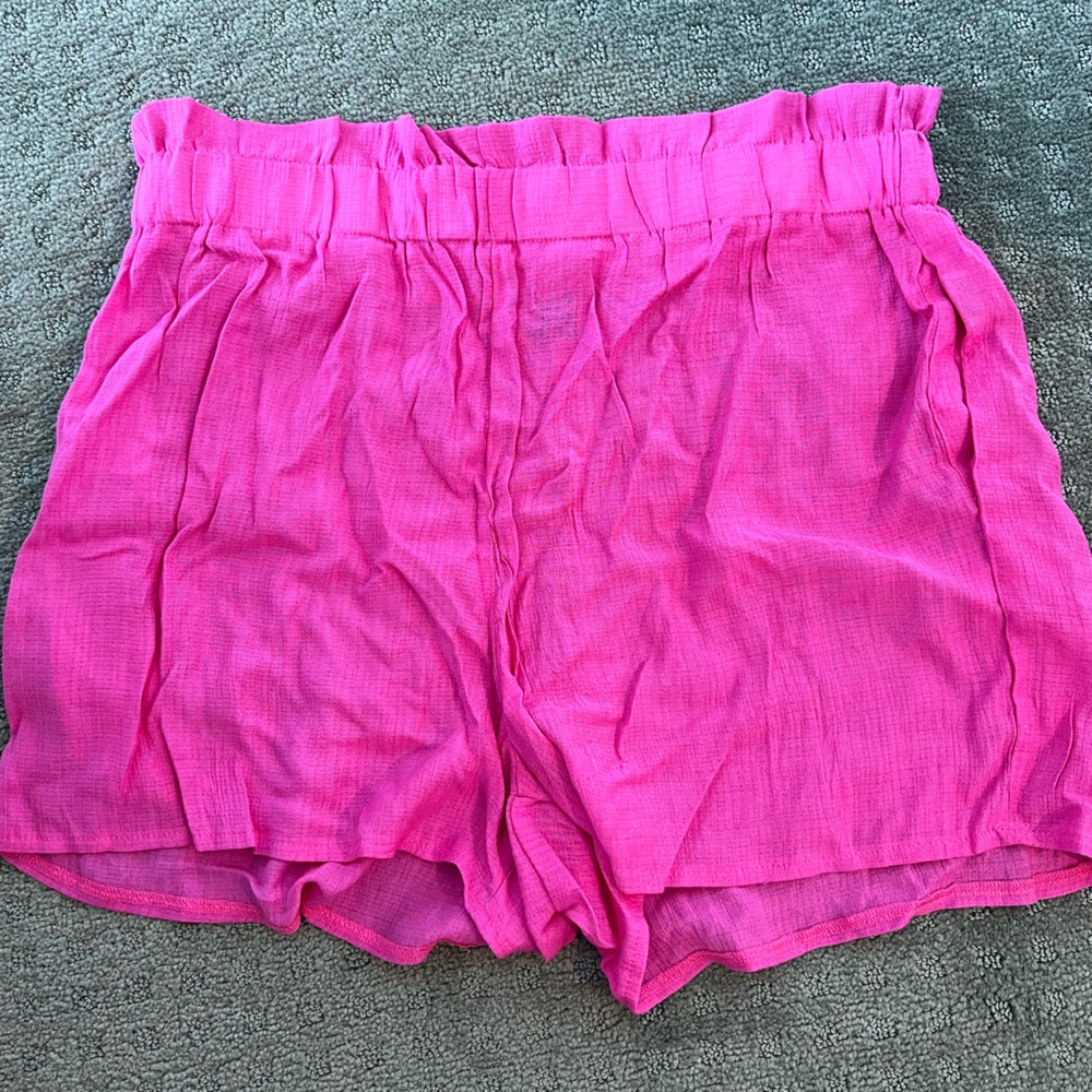 Pink swim shorts